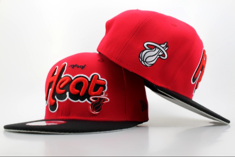 NBA Miami Heat NE Snapback Hat #175